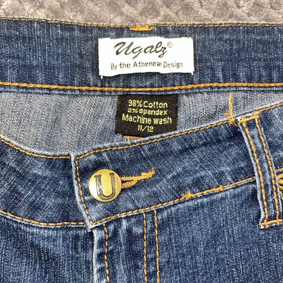 UGals Jeans Florida Gators Size 11 12 Denim Flare Pants Football Gameday - Picture 10 of 10